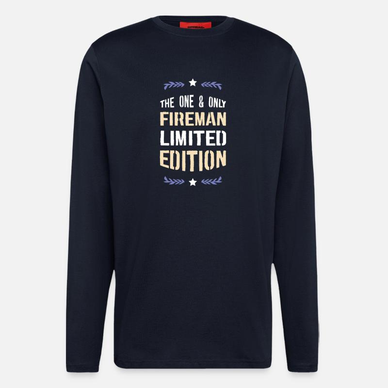 Fireman Limited Edition - Langarmshirt - made by SPREAD  - DARK NAVY