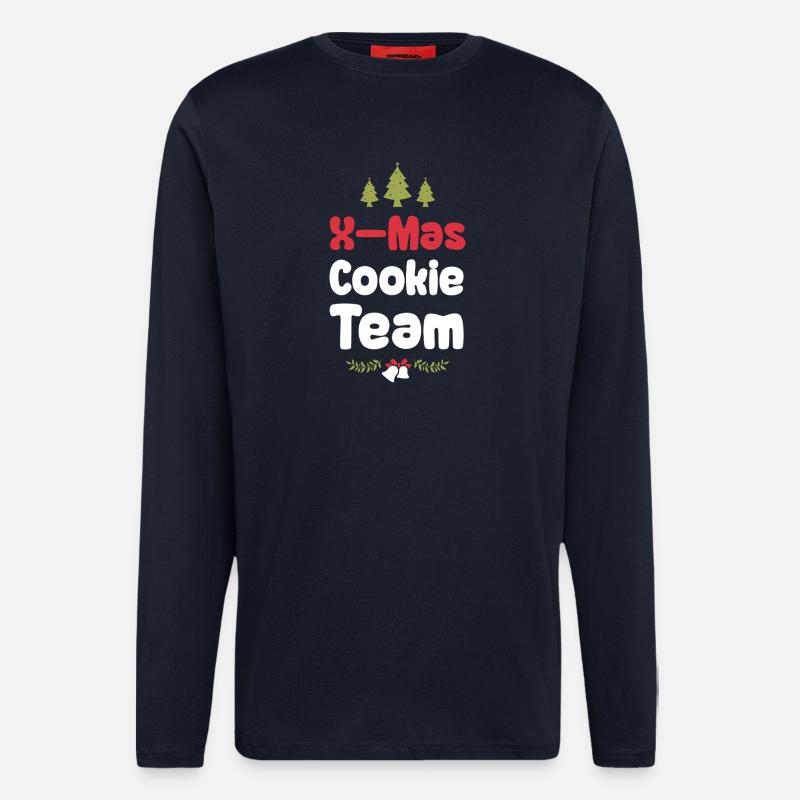 X-Mas Kekse Team - Langarmshirt - made by SPREAD  - DARK NAVY
