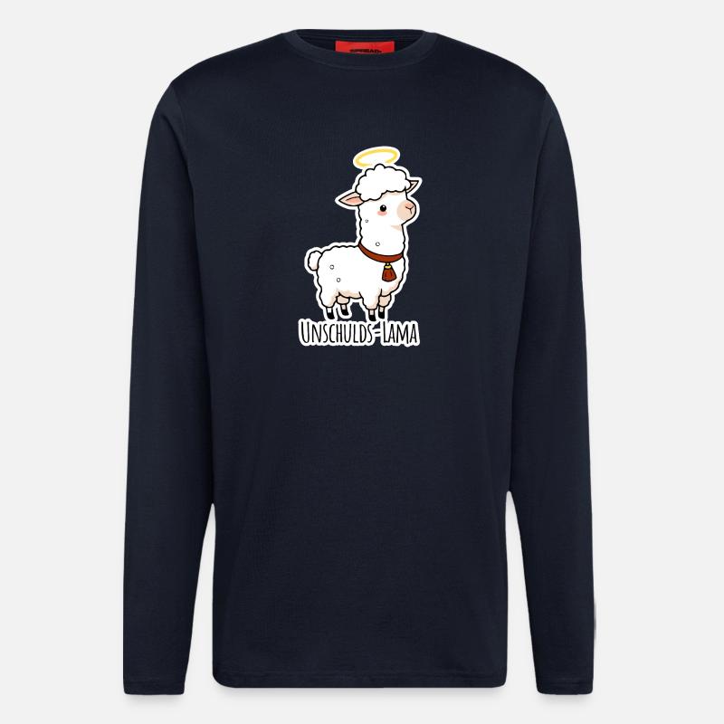 Innocence Lama didn't do it - Longsleeve - made by SPREAD - DARK NAVY