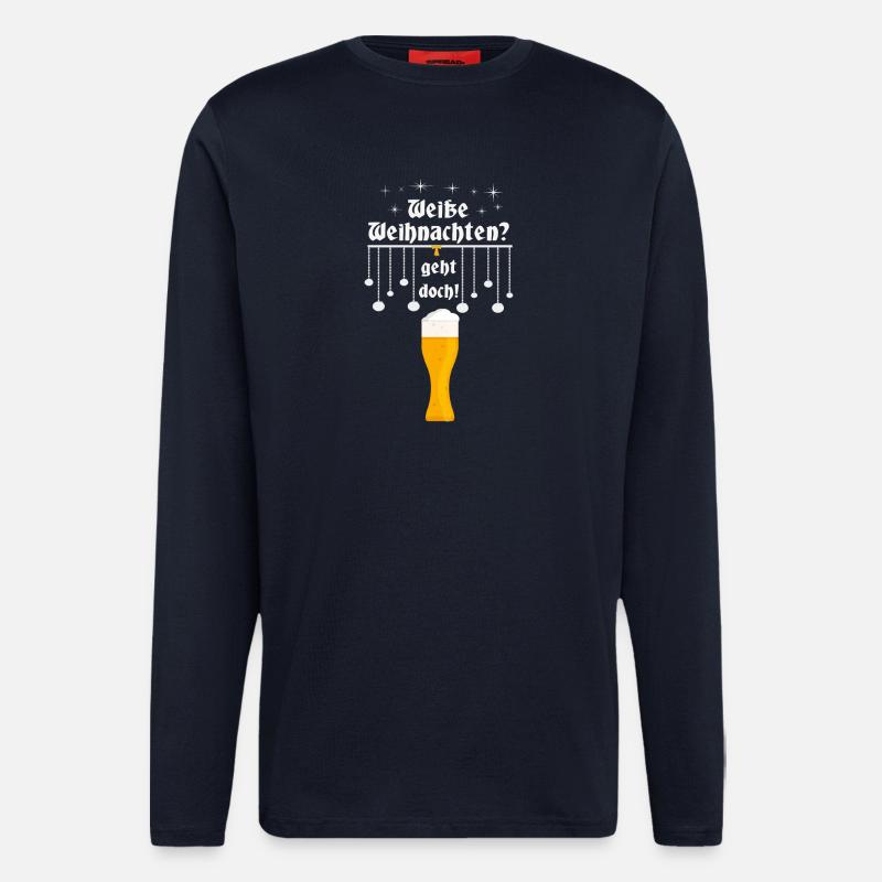 Weiße Weihnachten - Langarmshirt - made by SPREAD - DARK NAVY