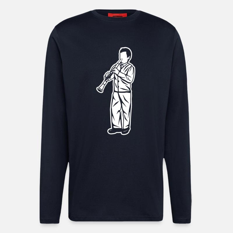 Klarinettenjunge - Langarmshirt - made by SPREAD  - DARK NAVY