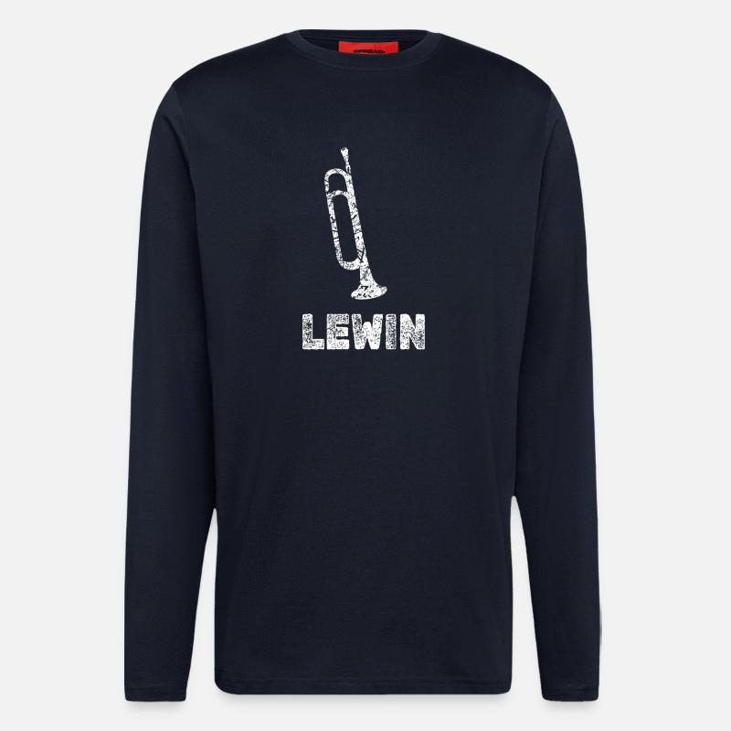 Blasmusik Lewin - Langarmshirt - made by SPREAD  - DARK NAVY