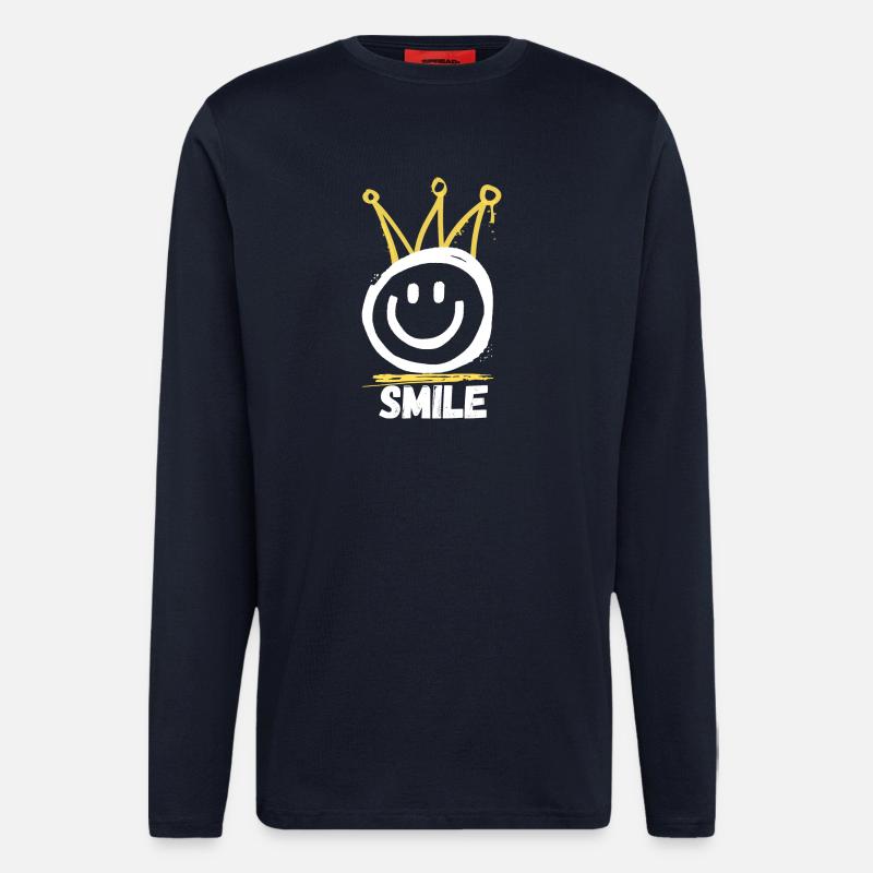 Smile Graffiti - Longsleeve - made by SPREAD  - DARK NAVY
