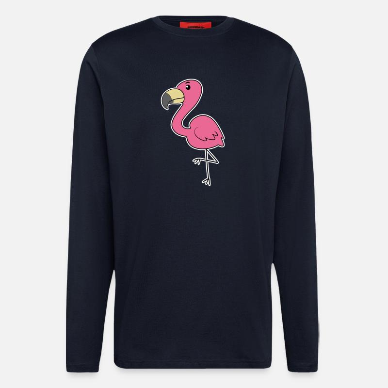 Flamingo - Longsleeve - made by SPREAD  - DARK NAVY