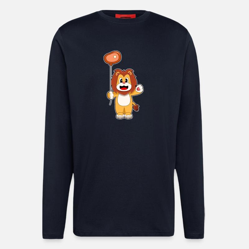Löwe Luftballon  - Langarmshirt - made by SPREAD  - DARK NAVY