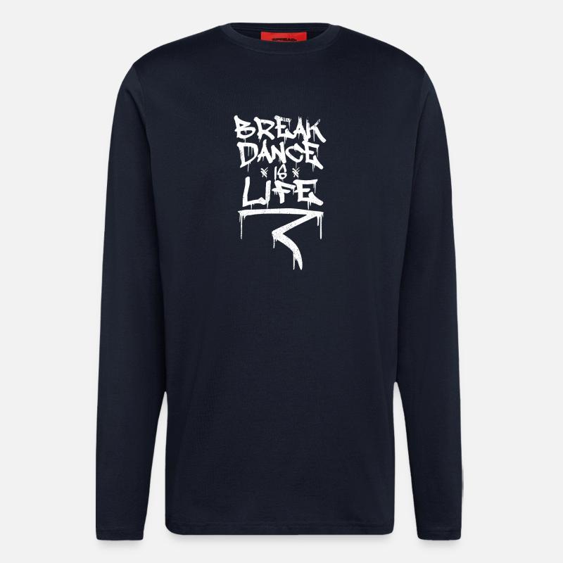 Breakdance ist Leben - Langarmshirt - made by SPREAD  - DARK NAVY
