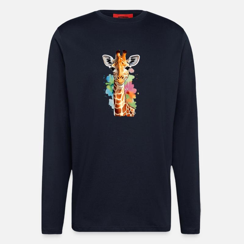 Giraffe - Longsleeve - made by SPREAD - DARK NAVY