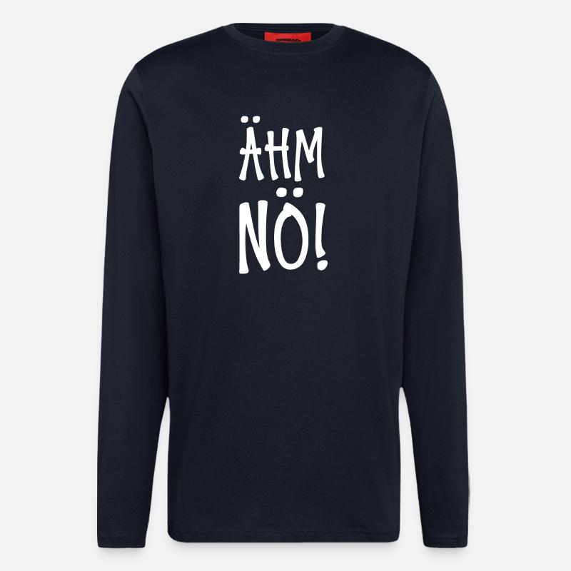 Ähm Nö - Langarmshirt - made by SPREAD  - DARK NAVY
