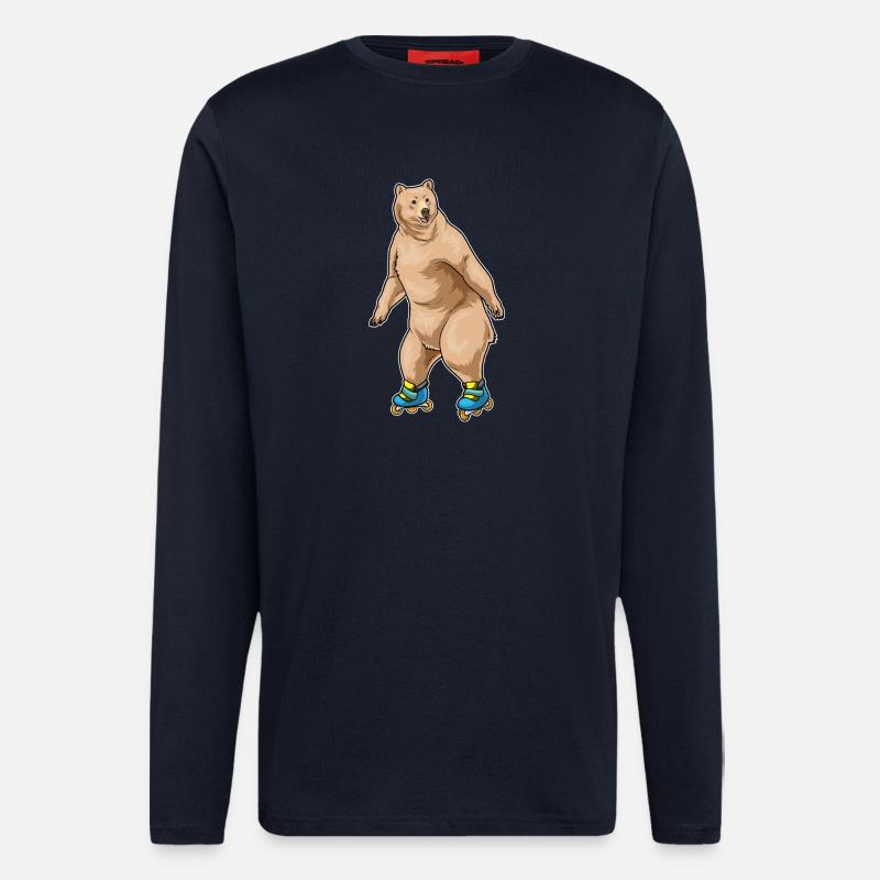 Bär Inline skating Inline skates - Langarmshirt - made by SPREAD - DARK NAVY