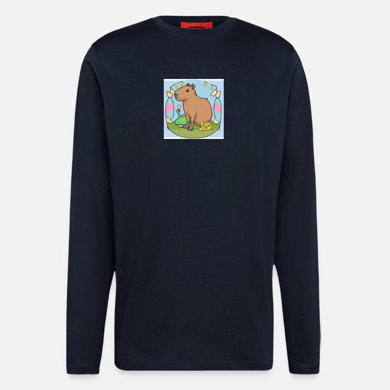 Oster-Capybara - Langarmshirt - made by SPREAD  - DARK NAVY