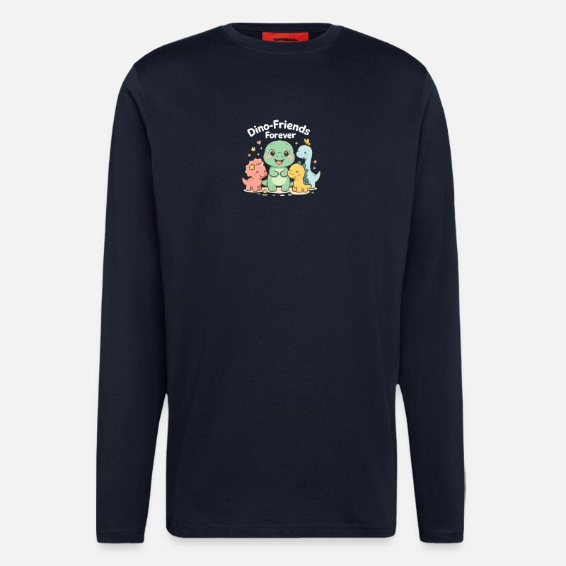 Dino-Friends - Langarmshirt - made by SPREAD - DARK NAVY