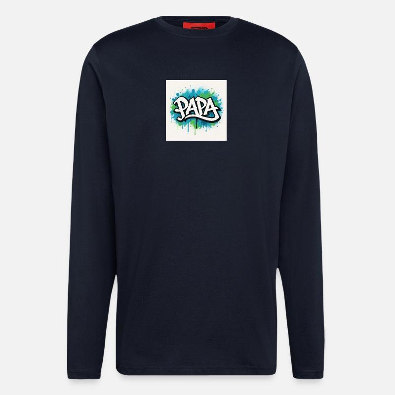 Graffiti Style Dad Illustration - Longsleeve - made by SPREAD  - DARK NAVY
