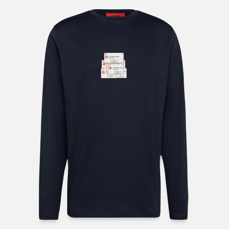 404 Motivation Nicht Gefunden - Langarmshirt - made by SPREAD - DARK NAVY