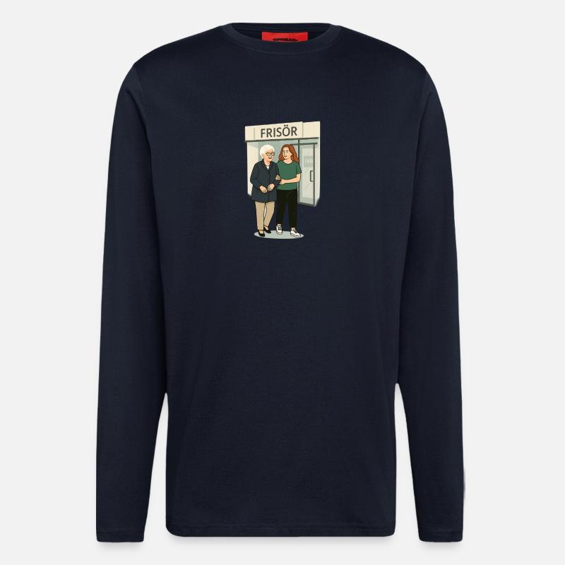 Oma Karin - Langarmshirt - made by SPREAD  - DARK NAVY