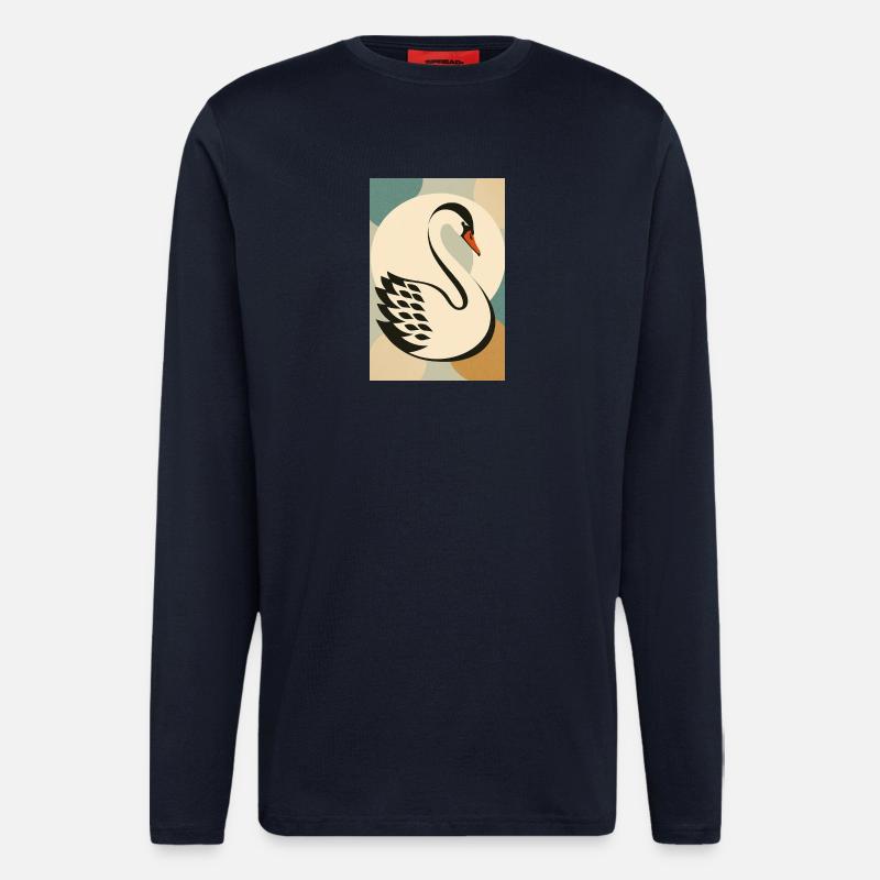 Schwan - Langarmshirt - made by SPREAD  - DARK NAVY