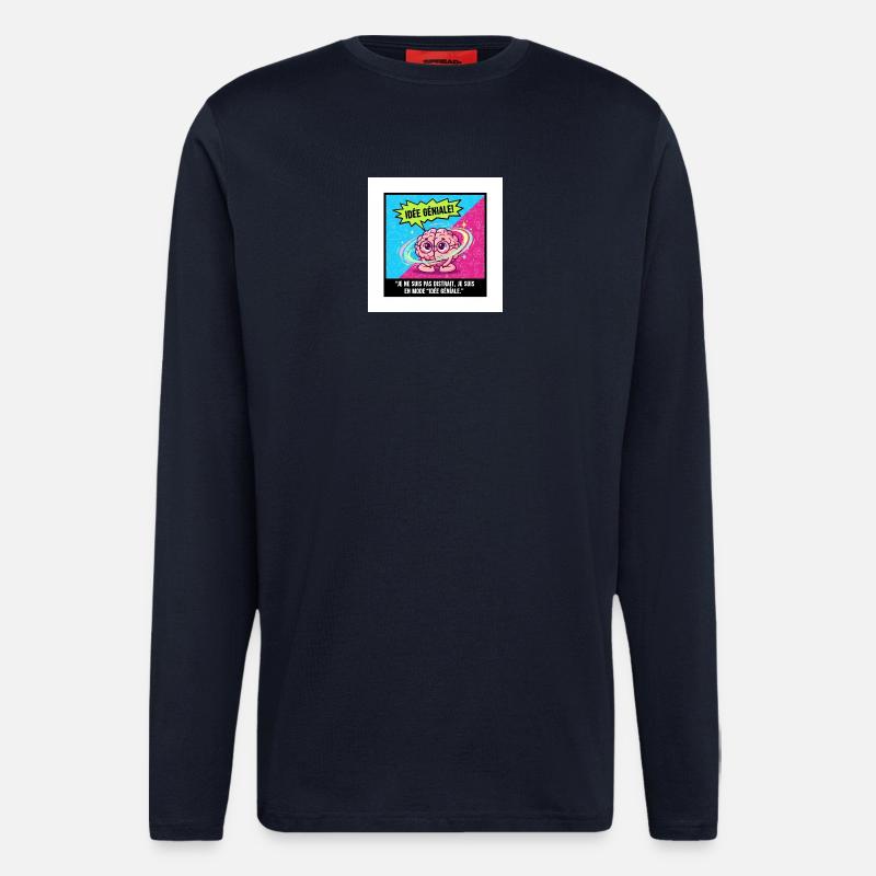 Awesome Idea Brain Pop - Longsleeve - made by SPREAD  - DARK NAVY