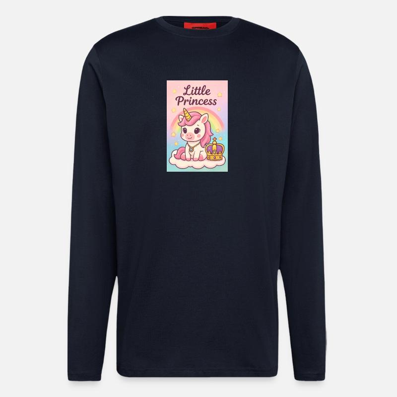 Kleine Einhorn-Prinzessin - Langarmshirt - made by SPREAD - DARK NAVY
