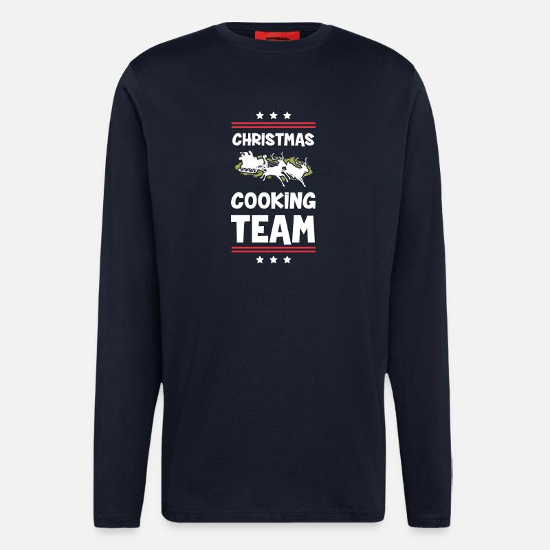Christmas Cooking Baking Team - Longsleeve - made by SPREAD  - DARK NAVY