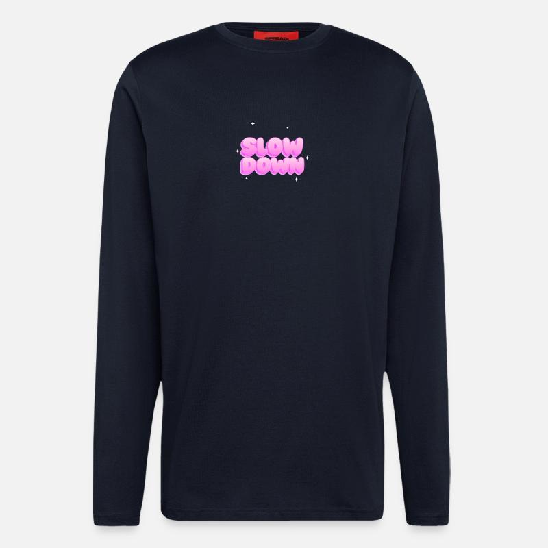 Slow down - Longsleeve - made by SPREAD  - DARK NAVY