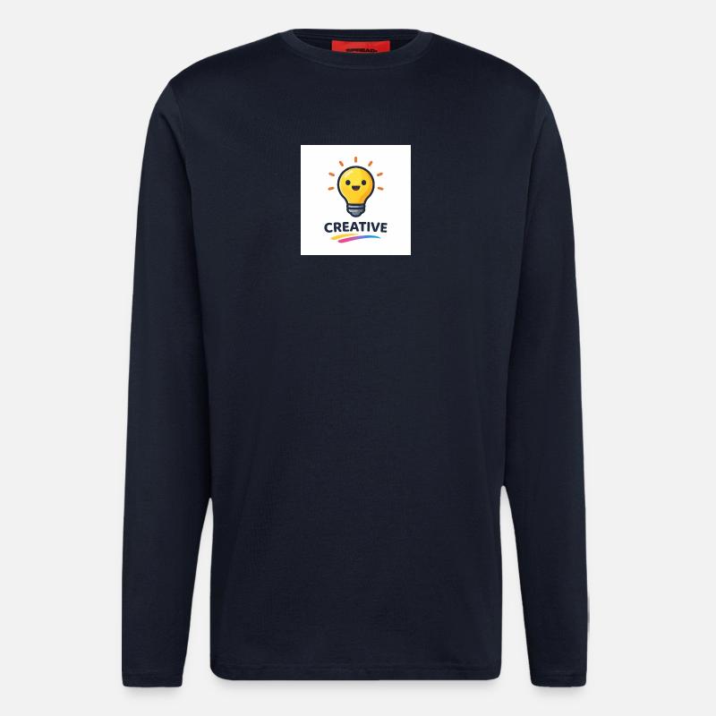 Creative flash of light design - Longsleeve - made by SPREAD  - DARK NAVY