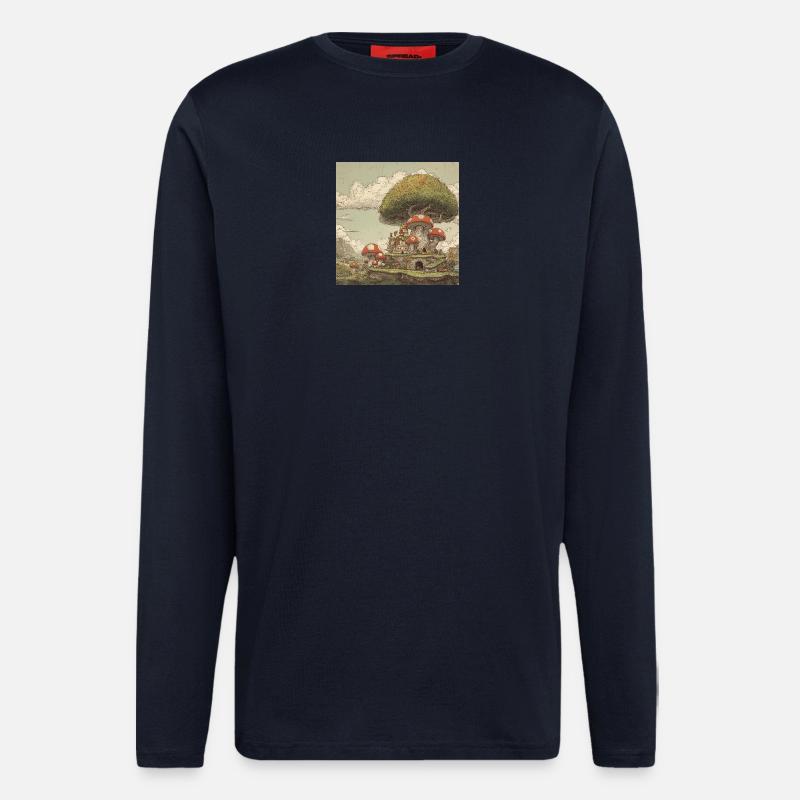 Mushroom kingdom - Langarmshirt - made by SPREAD  - DARK NAVY