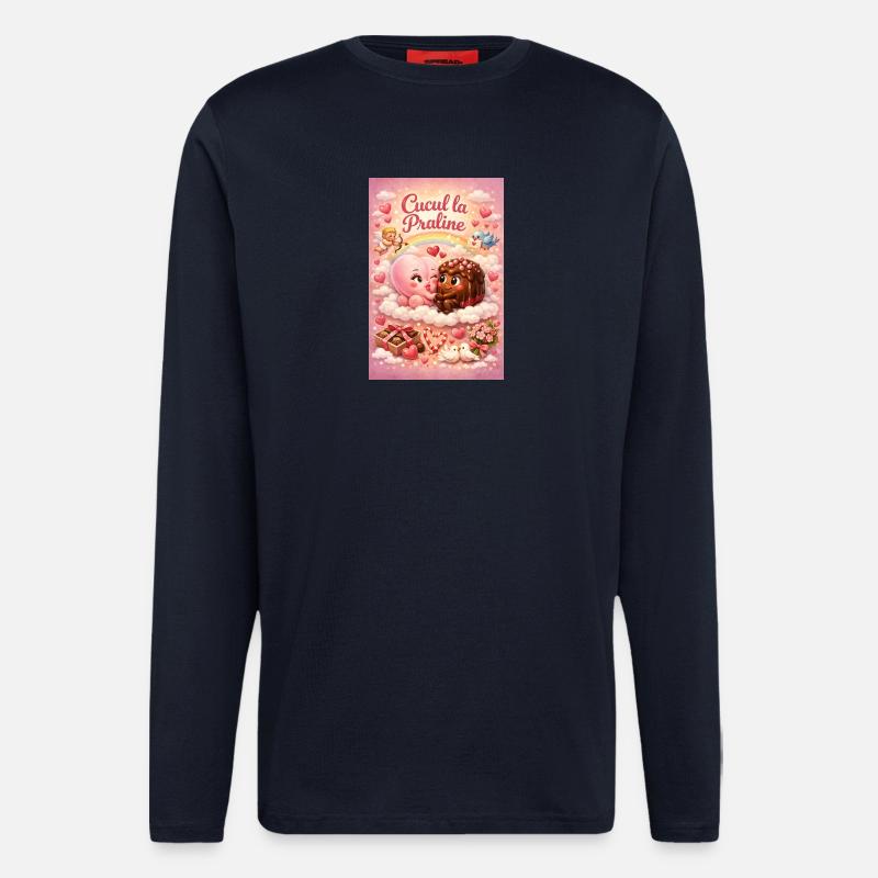 Cucul la praline - Manches longues bio décontracté fabriqué en UE - DARK NAVY