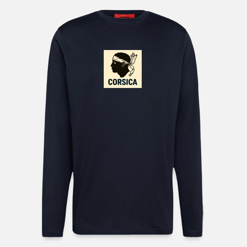 Corsican souvenirs - Longsleeve - made by SPREAD  - DARK NAVY