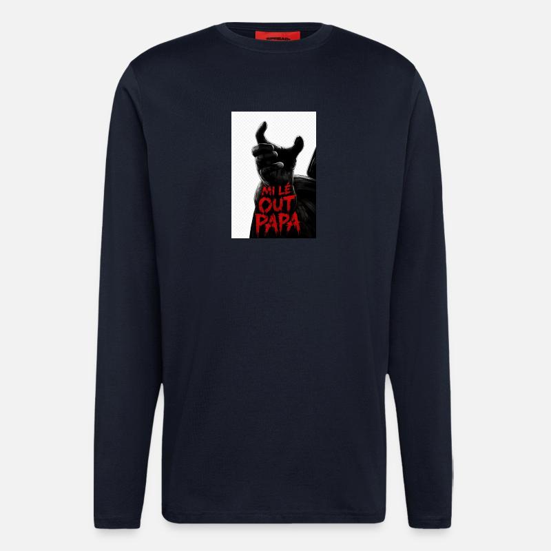 Mi lé out dad 974 - Longsleeve - made by SPREAD  - DARK NAVY