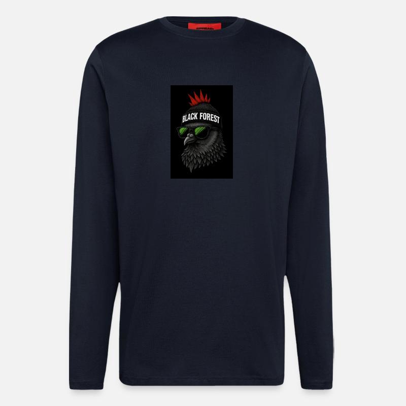 BLACK Forest - Schwarzwald - Langarmshirt - made by SPREAD  - DARK NAVY
