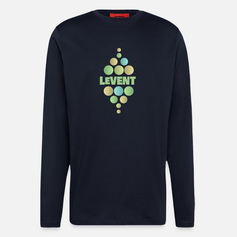 Pastel Doten Pyramid LEVENT - Longsleeve - made by SPREAD - DARK NAVY