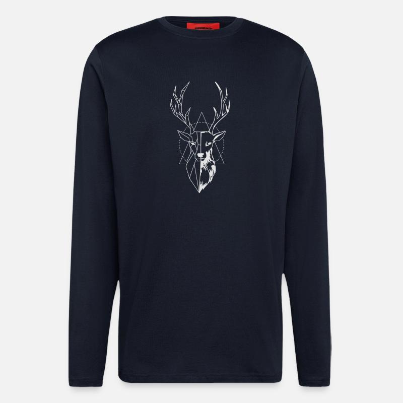 Hirsch - Langarmshirt - made by SPREAD  - DARK NAVY
