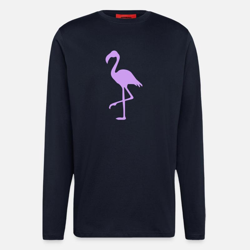 Flamingo - Longsleeve - made by SPREAD - DARK NAVY