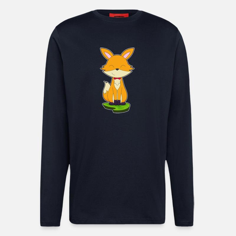 Fuchs Gentleman Fliege - Langarmshirt - made by SPREAD  - DARK NAVY