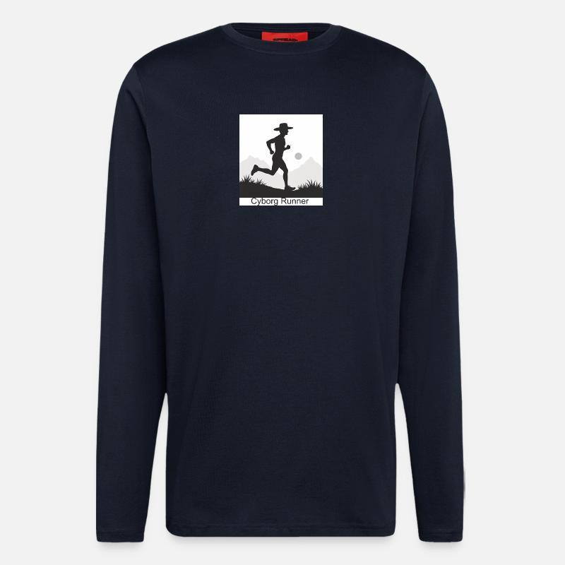 Cyborg Runner - Langarmshirt - made by SPREAD  - DARK NAVY