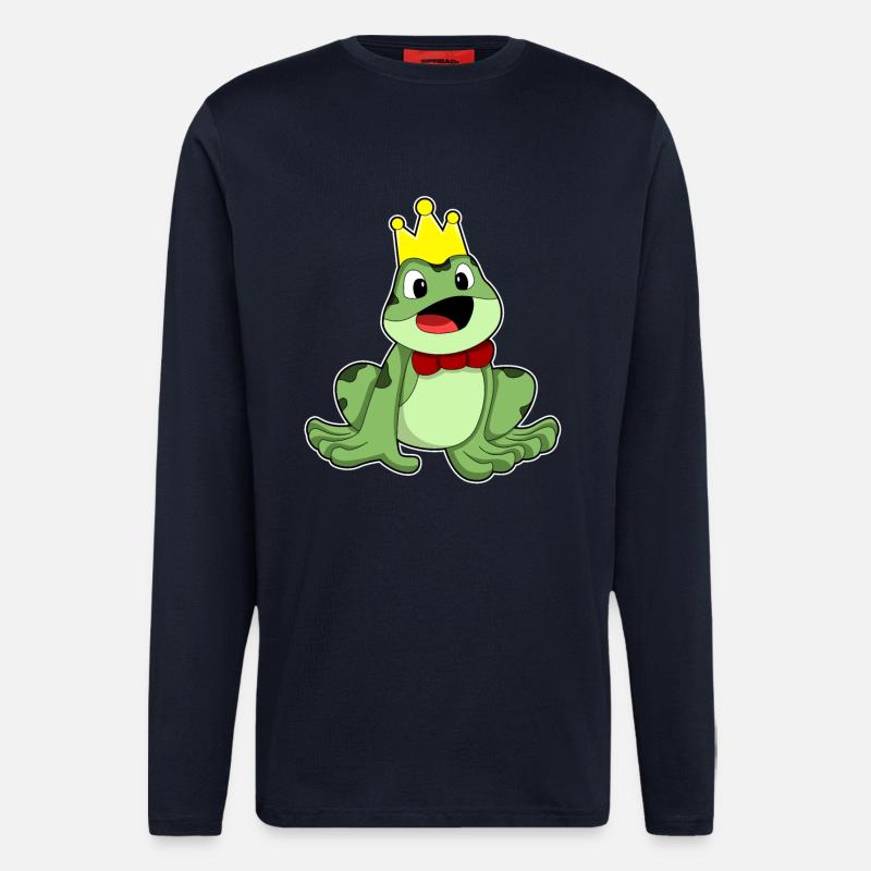 Frosch Krone - Langarmshirt - made by SPREAD - DARK NAVY