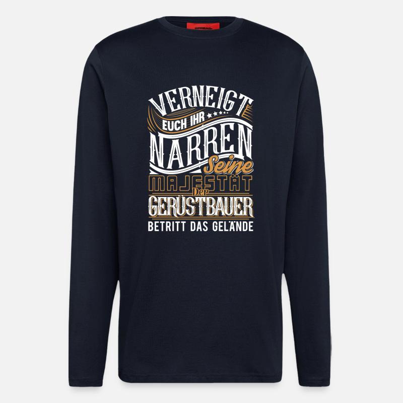 Gerüstbauer - Langarmshirt - made by SPREAD  - DARK NAVY