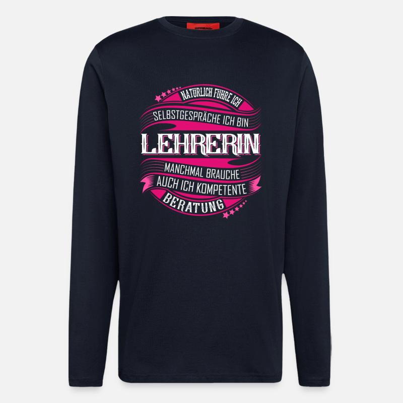 Lehrerin - Langarmshirt - made by SPREAD  - DARK NAVY