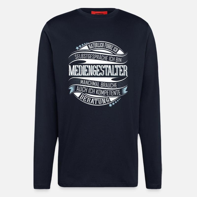Mediengestalter - Langarmshirt - made by SPREAD - DARK NAVY