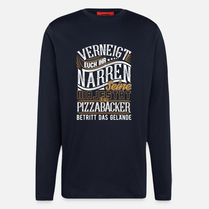 Pizzabäcker - Langarmshirt - made by SPREAD  - DARK NAVY