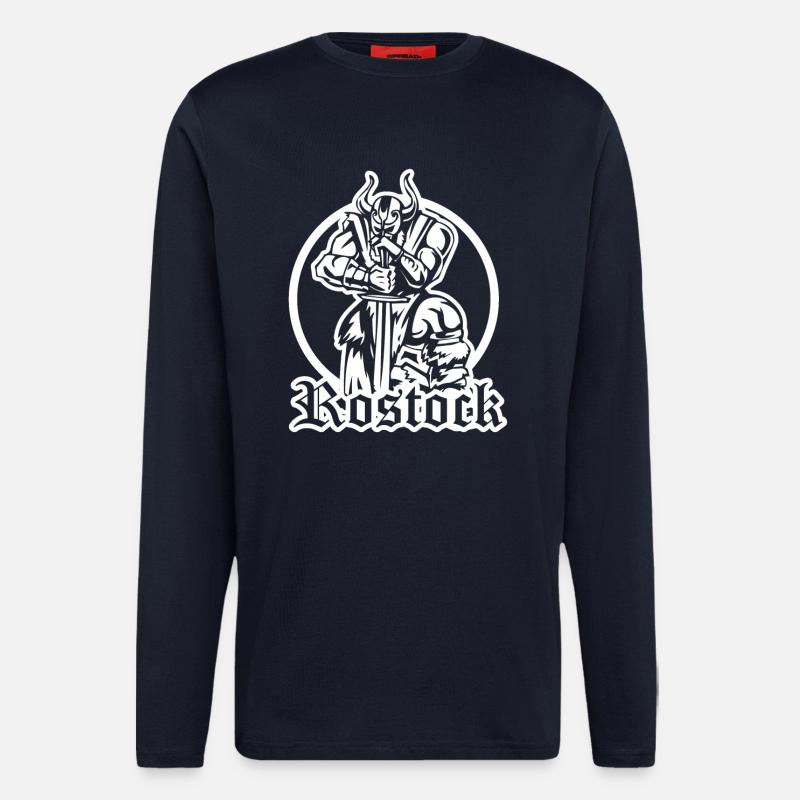 Rostocker Wikinger - Langarmshirt - made by SPREAD  - DARK NAVY