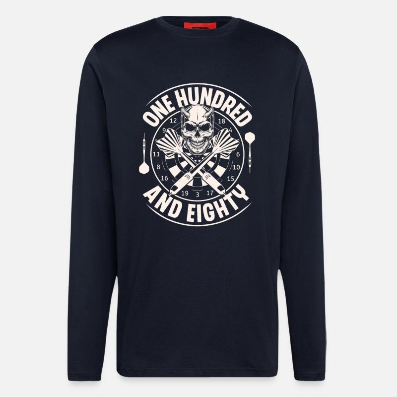 Dart Darten Darts - Langarmshirt - made by SPREAD  - DARK NAVY