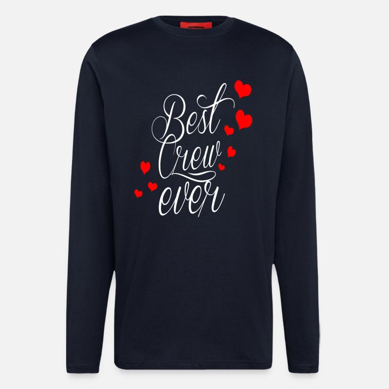 best crew ever! - Longsleeve - made by SPREAD - DARK NAVY