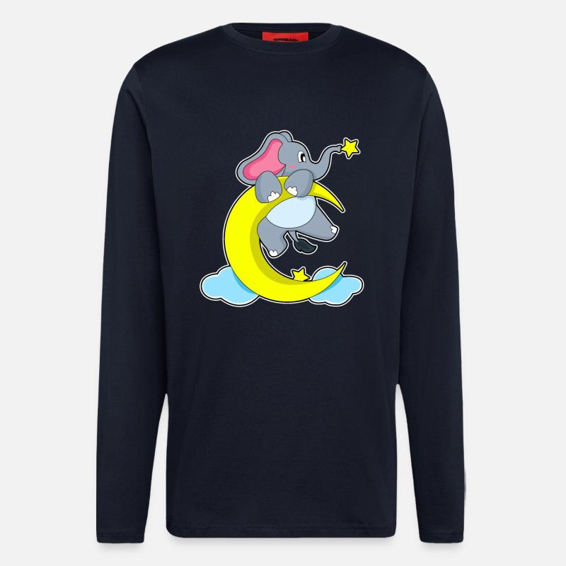 Elephant Moon - Longsleeve - made by SPREAD - DARK NAVY