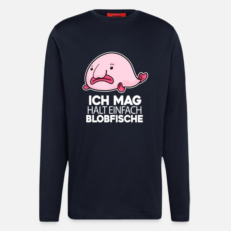 Blobfisch - Langarmshirt - made by SPREAD - DARK NAVY