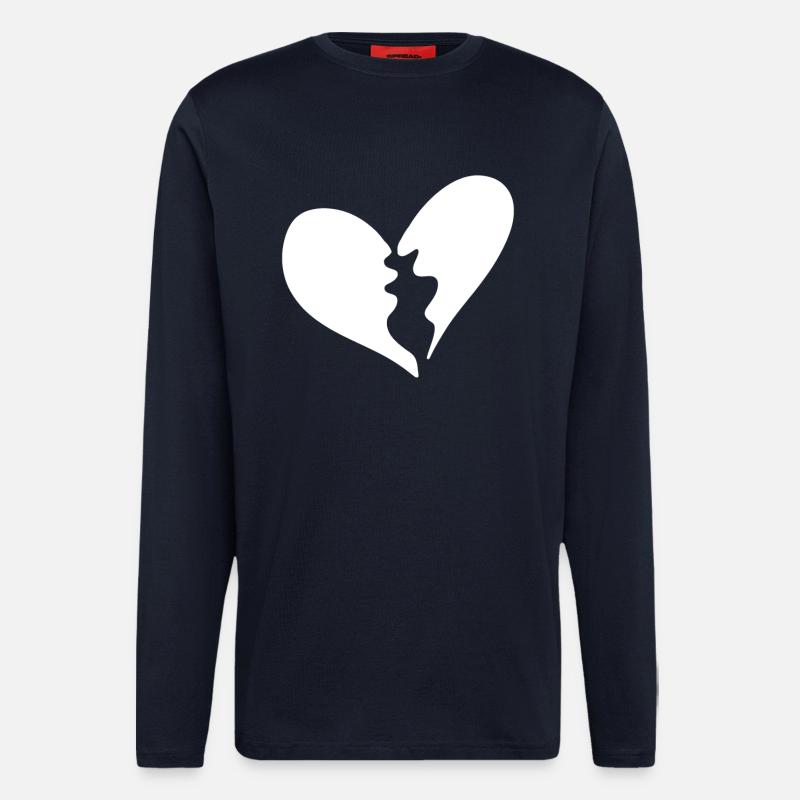 Broken heart - Longsleeve - made by SPREAD  - DARK NAVY