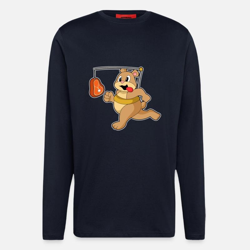 Bär Fleisch - Langarmshirt - made by SPREAD  - DARK NAVY
