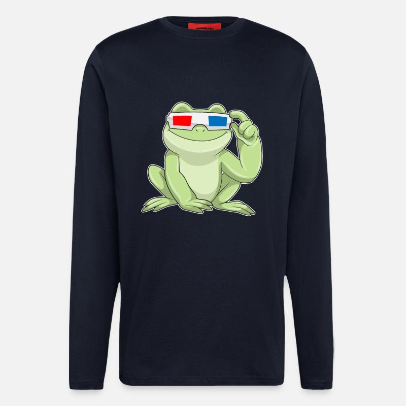 Frog Glasses - Longsleeve - made by SPREAD - DARK NAVY