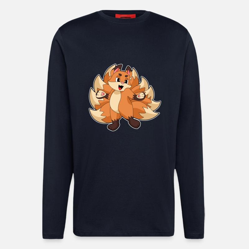 Funny fox - Longsleeve - made by SPREAD - DARK NAVY