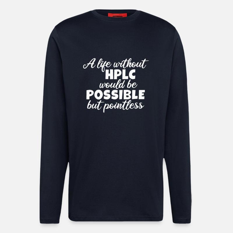 High Performance Liquid Chromatography HPLC - Langarmshirt - made by SPREAD - DARK NAVY