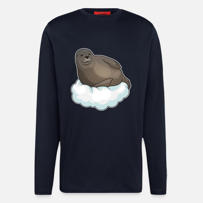 Seal Clouds - Longsleeve - made by SPREAD - DARK NAVY